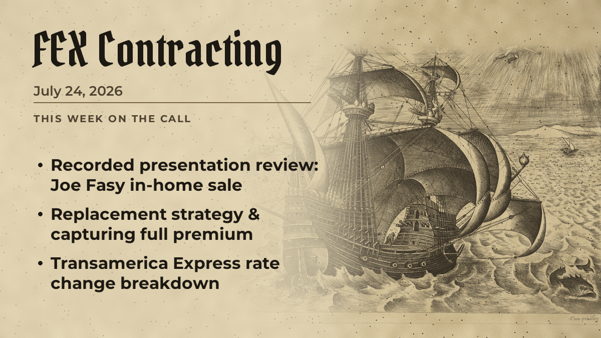 FEX Agent Call — July 24, 2026