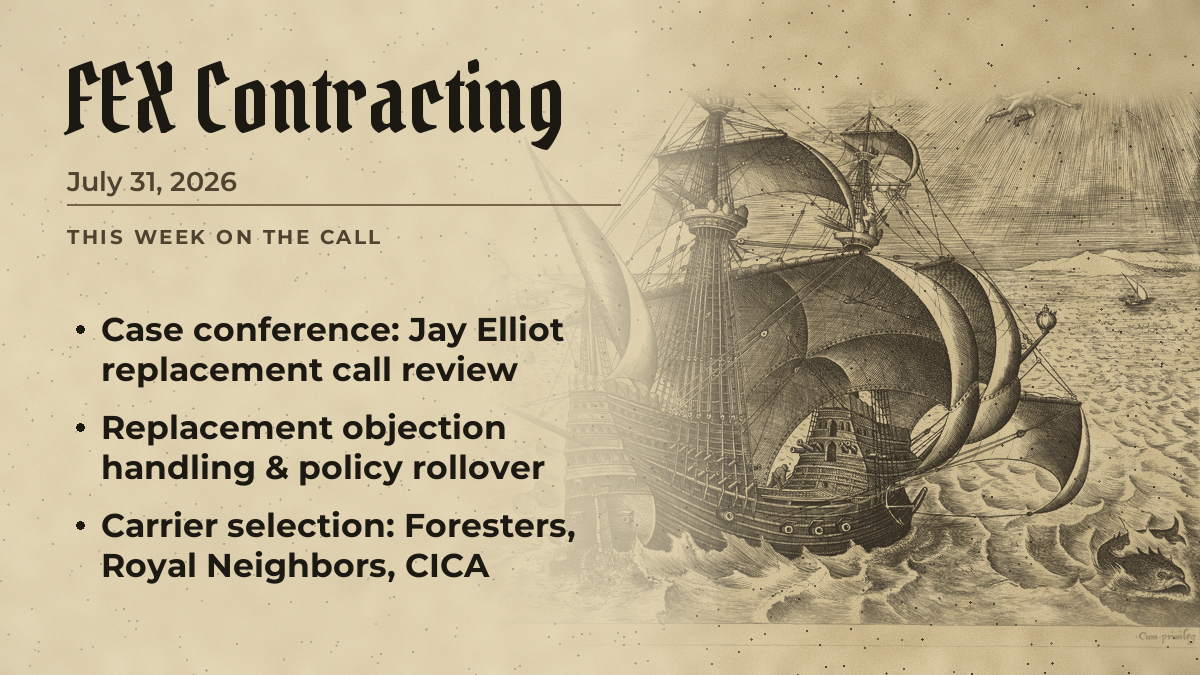 FEX Agent Call — July 31, 2026