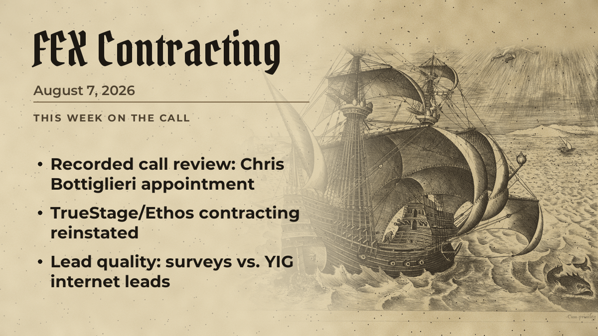 FEX Friday Agent Call — August 7, 2026