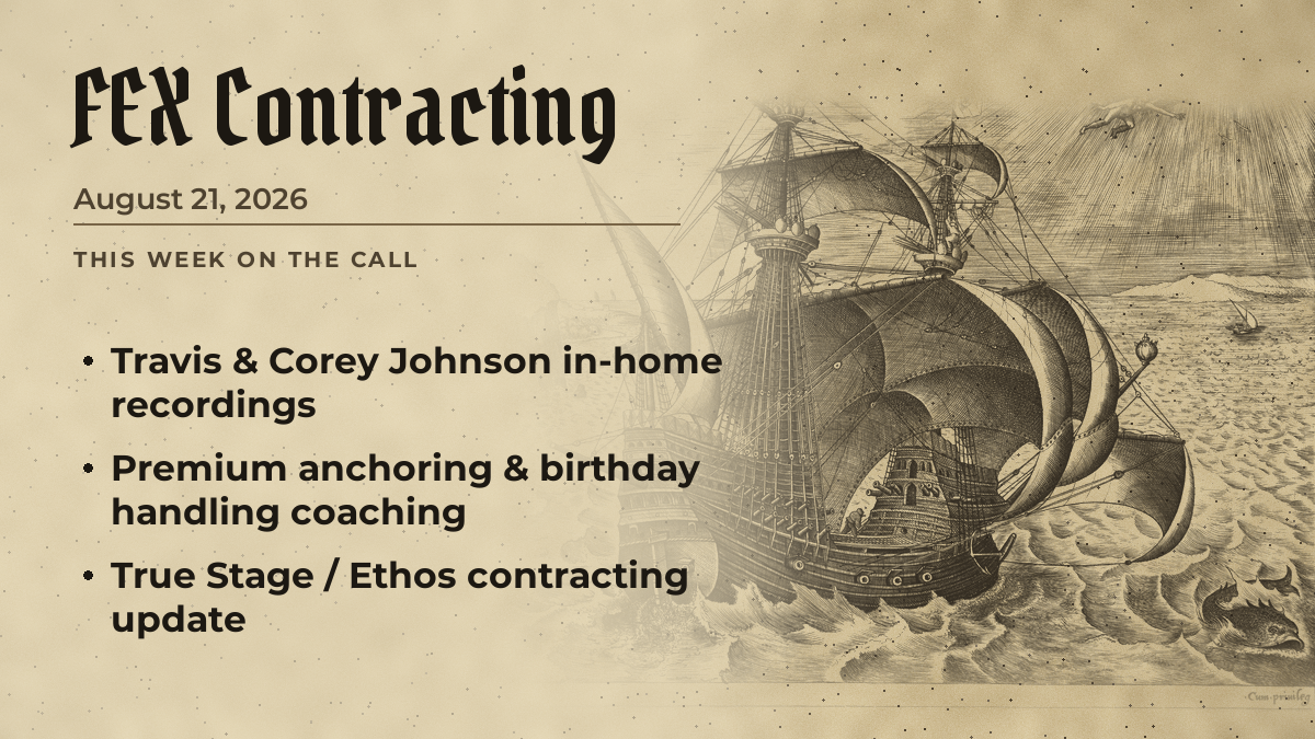 FEX Friday Agent Call — August 21, 2026