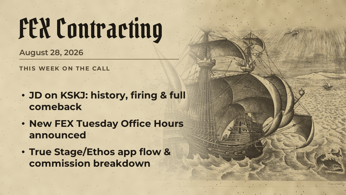 FEX Friday Agent Call — August 28, 2026