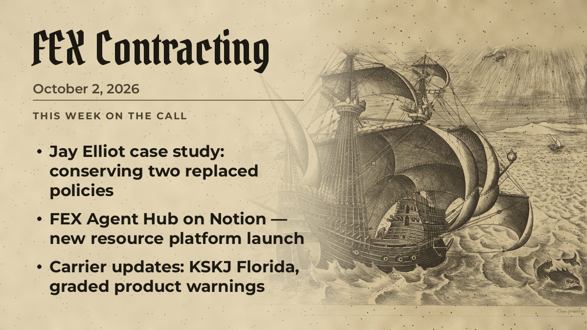 FEX Agent Call — October 2, 2026